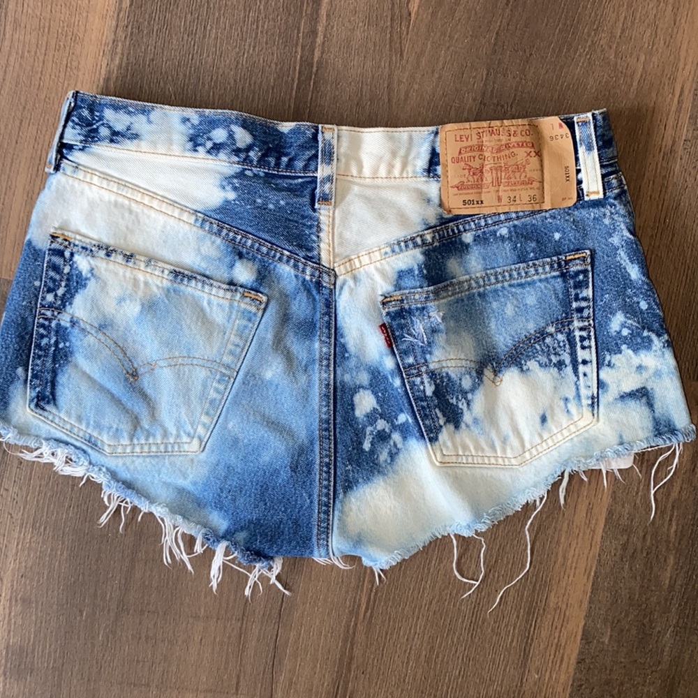 Semi bleached Levi’s shorts